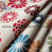 Cotton Linen Printed Woven Fabric for Garment Textile (GLLML073)